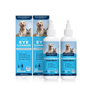 Nutramount Eye Cleanser for Dogs, Cats & Livestock – 150 ml, Twin Pack